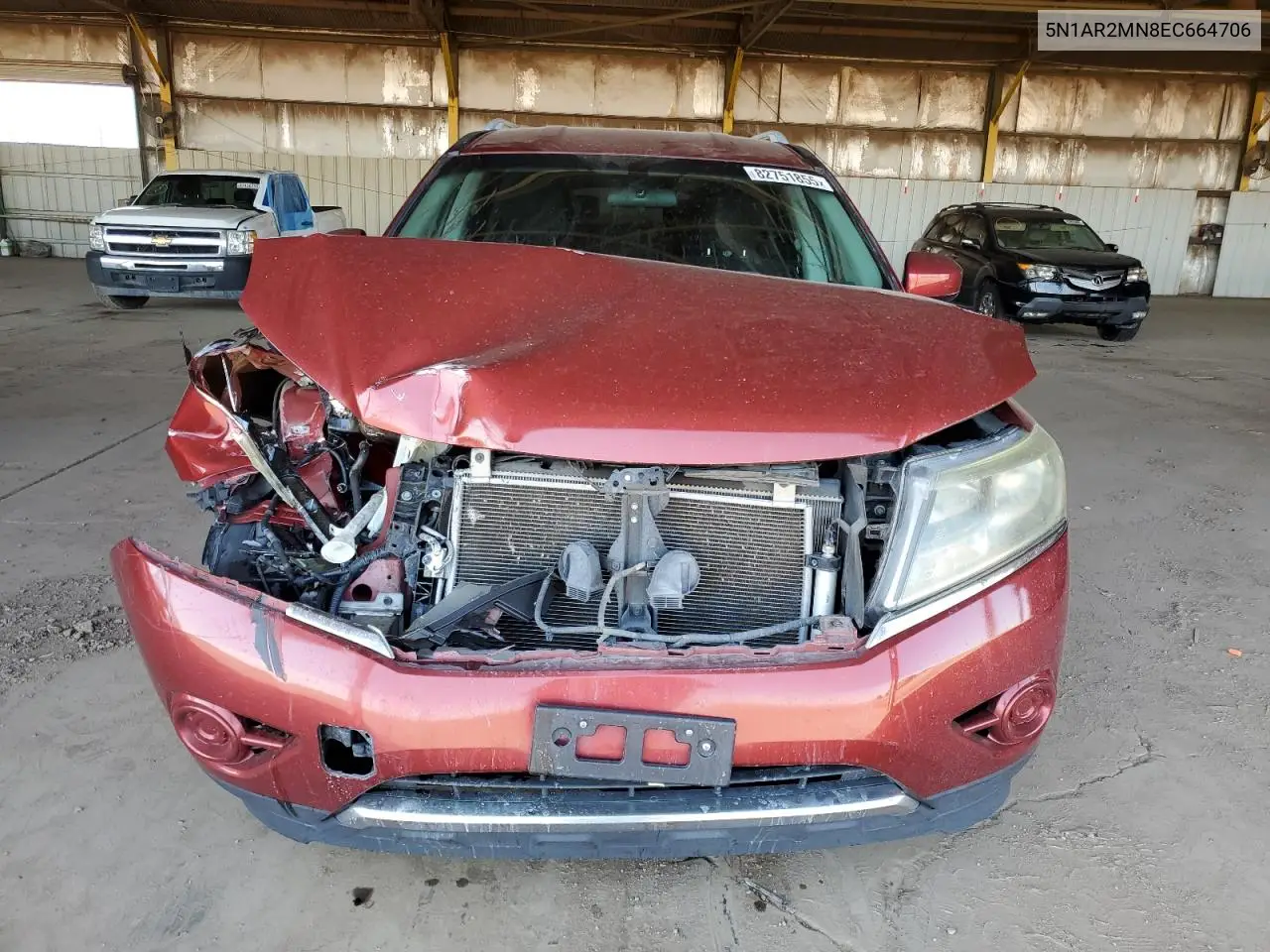 5N1AR2MN8EC664706 2014 Nissan Pathfinder S