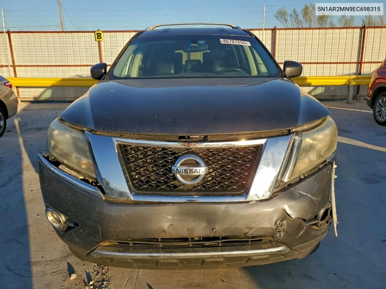 5N1AR2MN9EC698315 2014 Nissan Pathfinder S