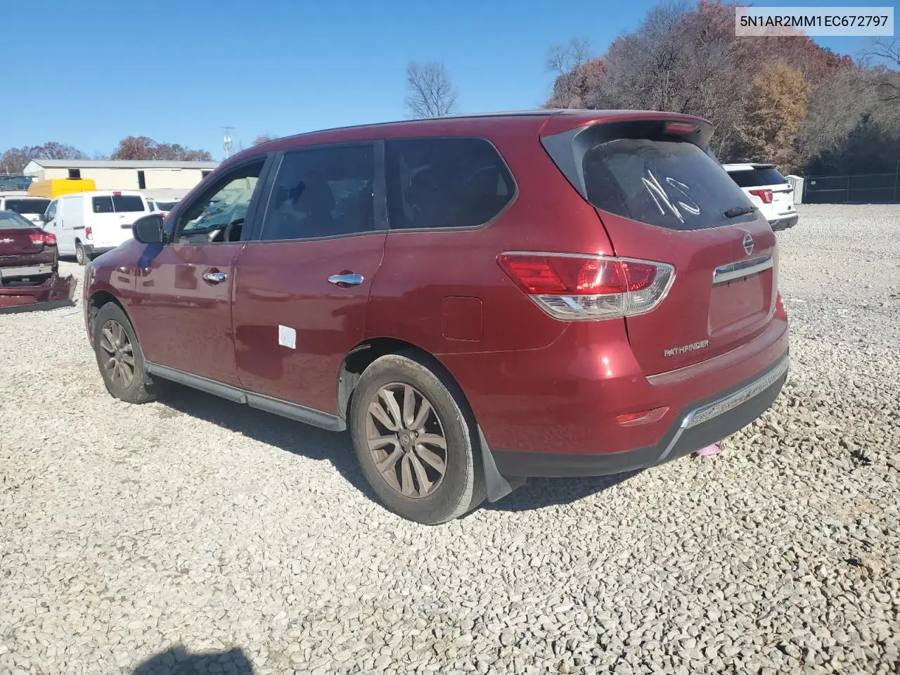 5N1AR2MM1EC672797 2014 Nissan Pathfinder S