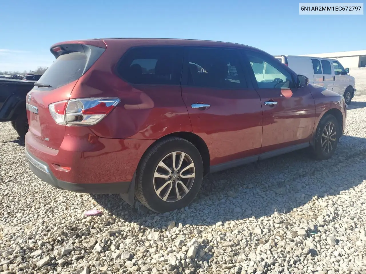 5N1AR2MM1EC672797 2014 Nissan Pathfinder S