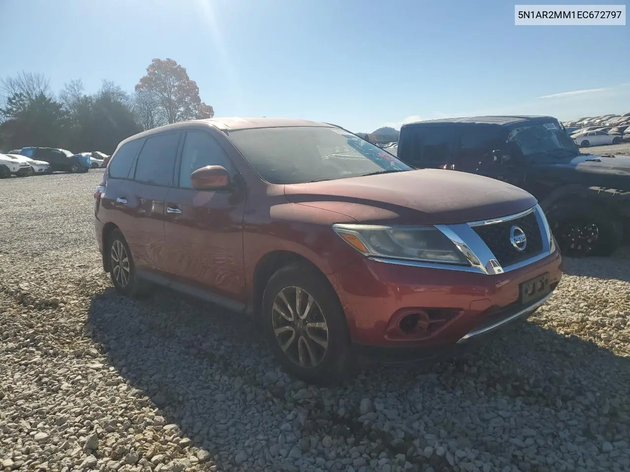 5N1AR2MM1EC672797 2014 Nissan Pathfinder S
