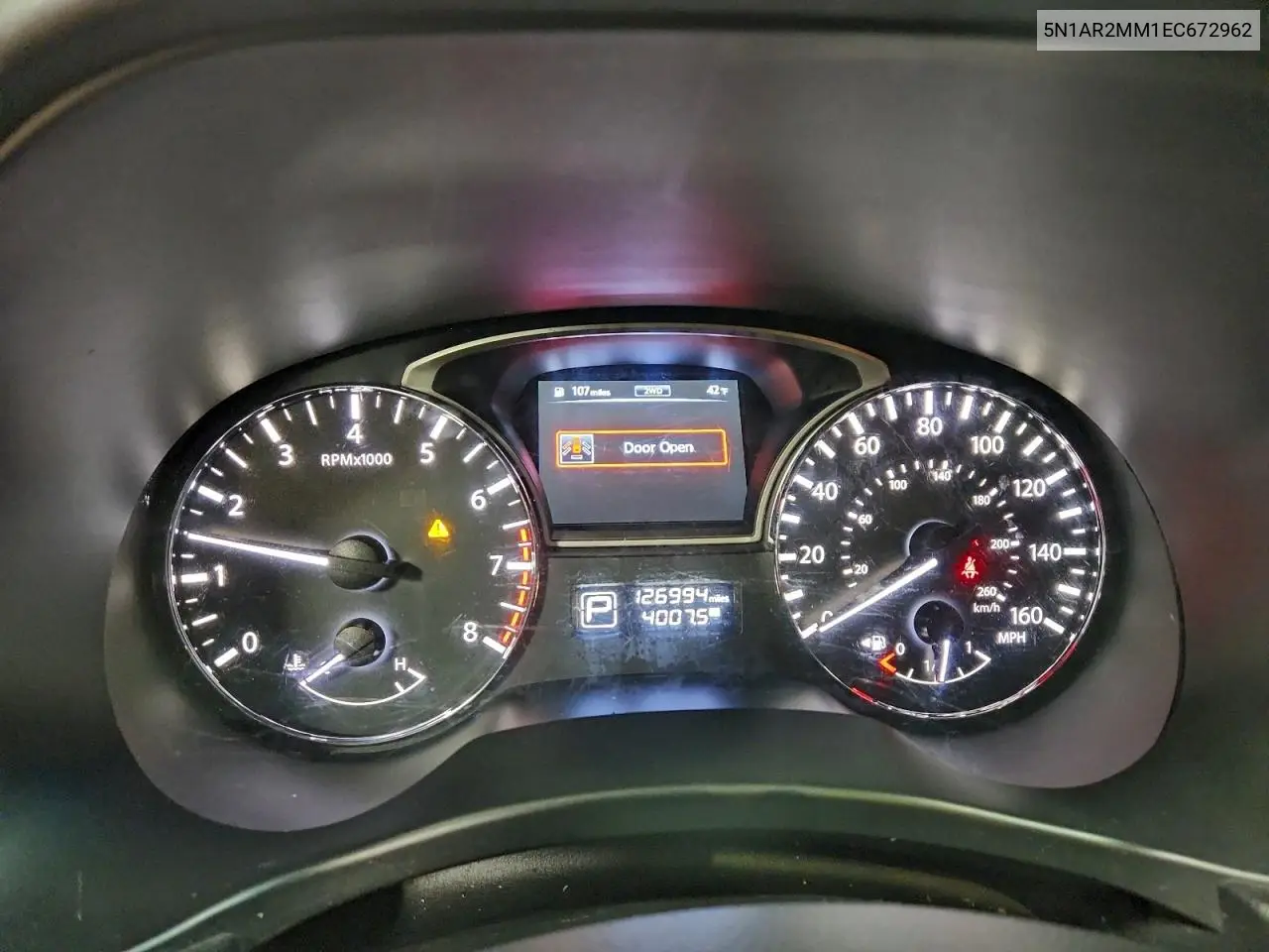 5N1AR2MM1EC672962 2014 Nissan Pathfinder S