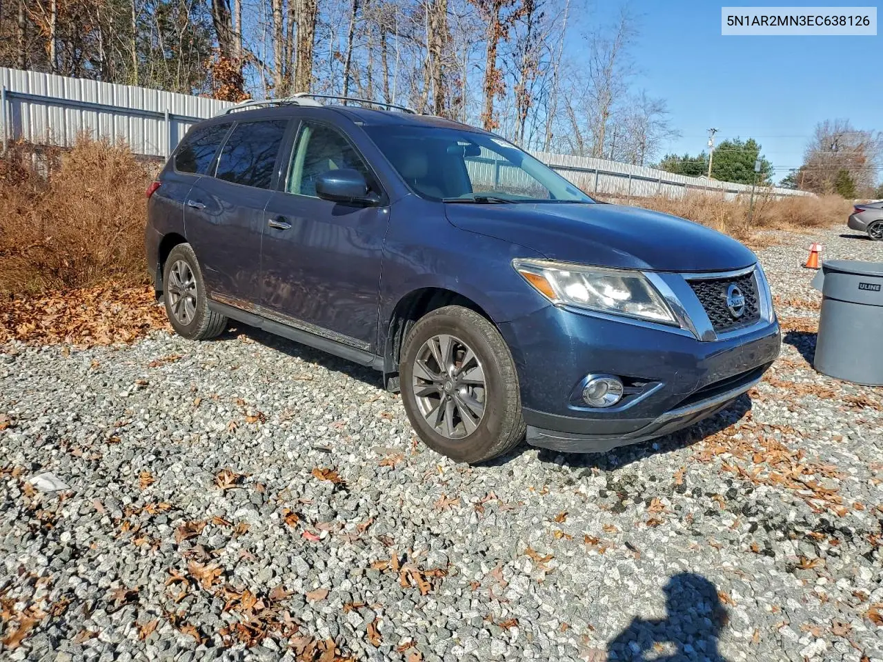 5N1AR2MN3EC638126 2014 Nissan Pathfinder S