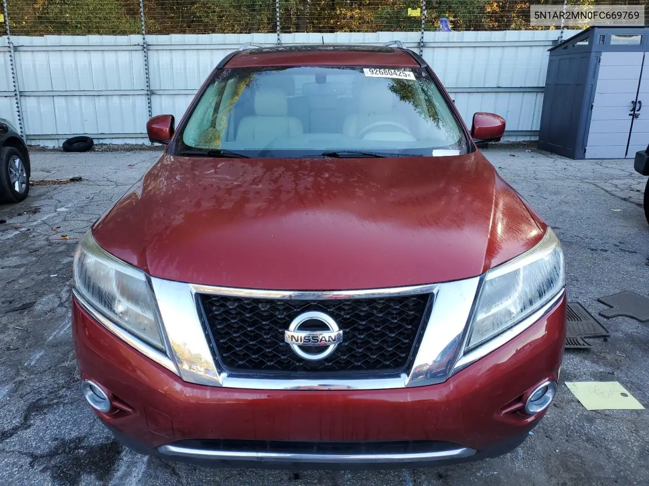 5N1AR2MN0FC669769 2015 Nissan Pathfinder S