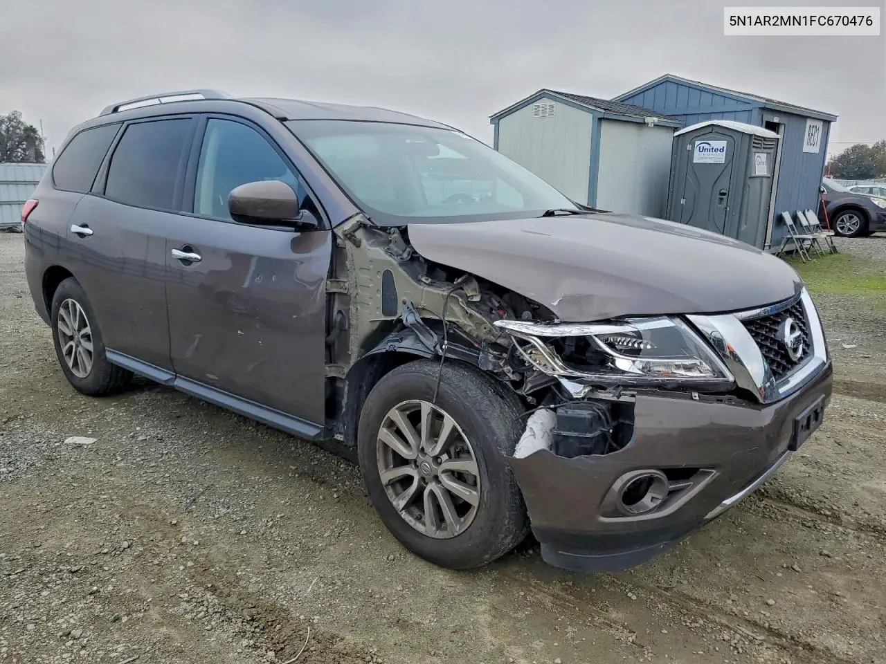 5N1AR2MN1FC670476 2015 Nissan Pathfinder S