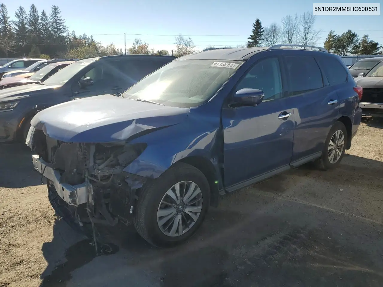 5N1DR2MM8HC600531 2017 Nissan Pathfinder S