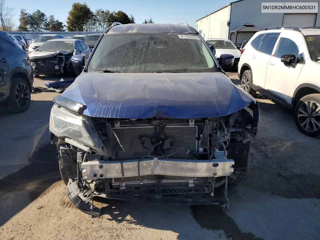 5N1DR2MM8HC600531 2017 Nissan Pathfinder S