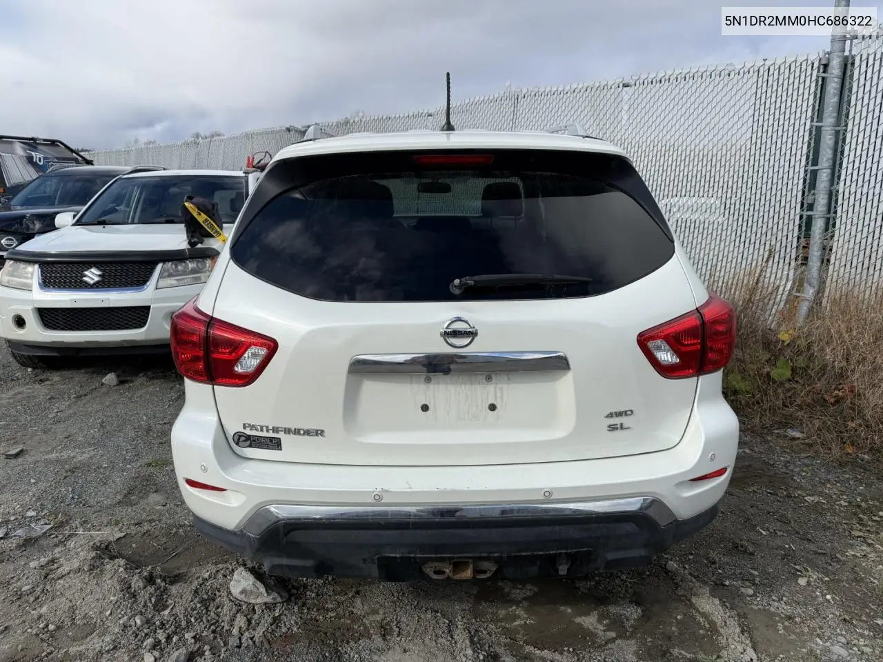 5N1DR2MM0HC686322 2017 Nissan Pathfinder S