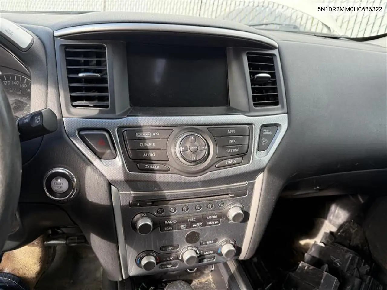5N1DR2MM0HC686322 2017 Nissan Pathfinder S