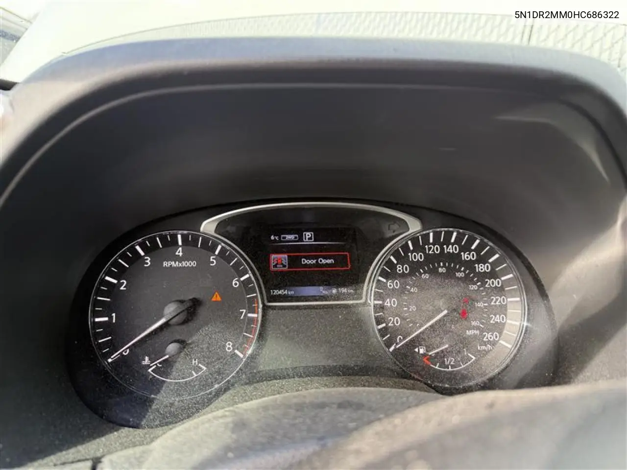 5N1DR2MM0HC686322 2017 Nissan Pathfinder S