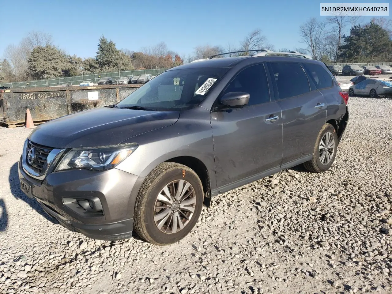5N1DR2MMXHC640738 2017 Nissan Pathfinder S