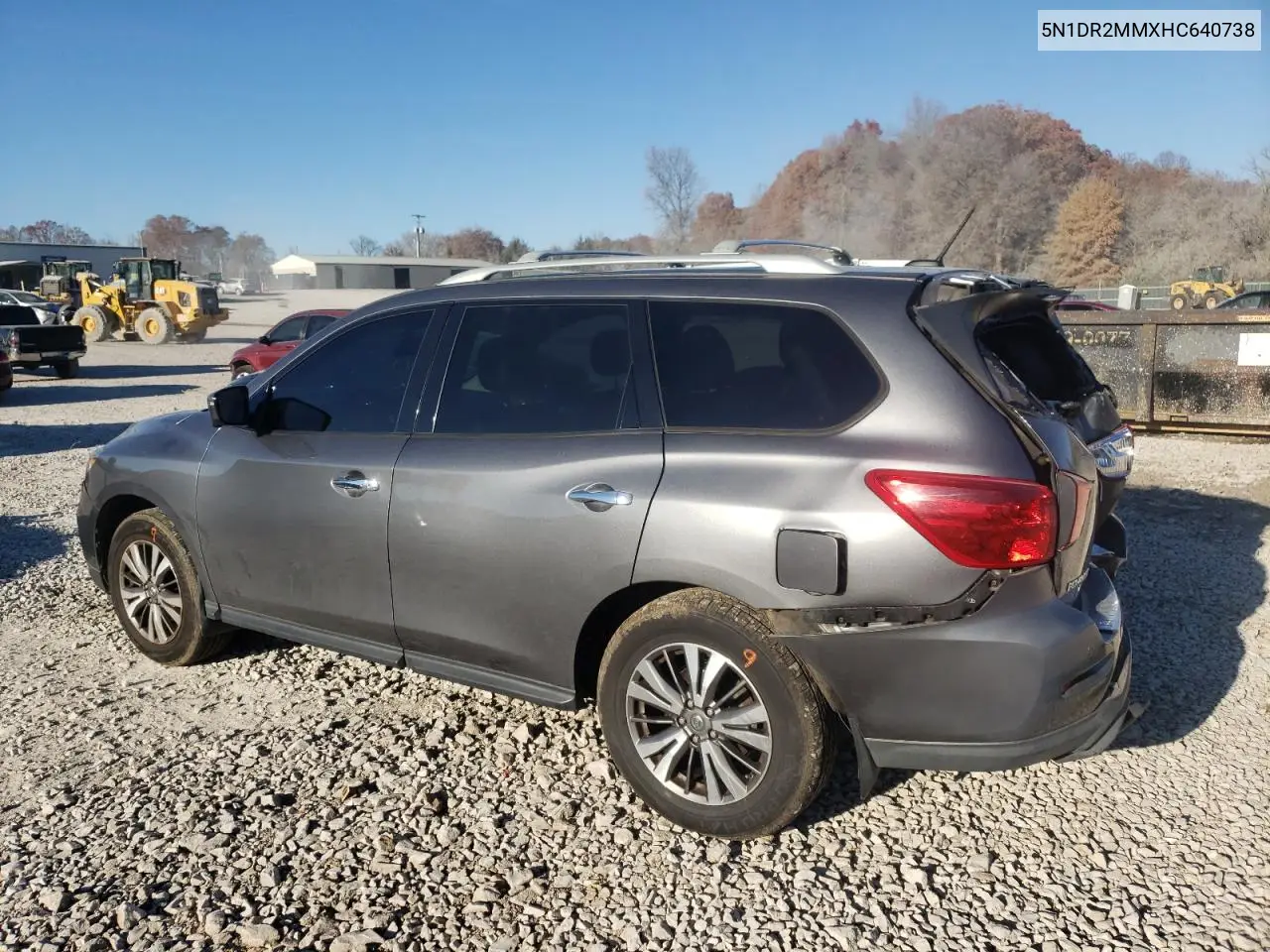5N1DR2MMXHC640738 2017 Nissan Pathfinder S