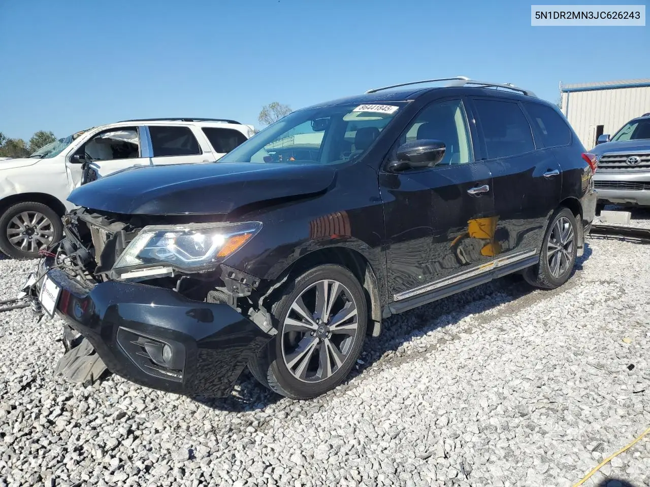 5N1DR2MN3JC626243 2018 Nissan Pathfinder S