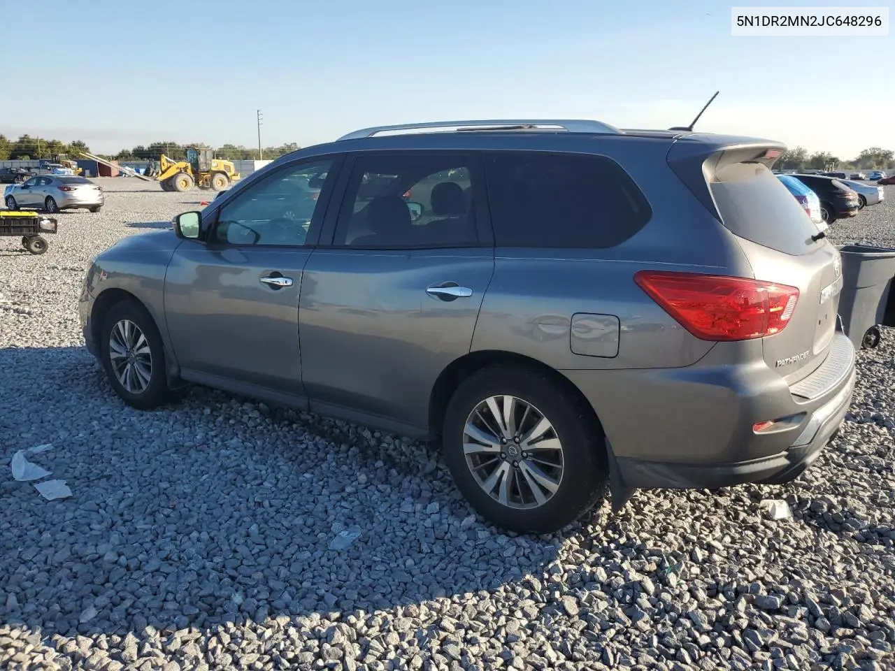 5N1DR2MN2JC648296 2018 Nissan Pathfinder S