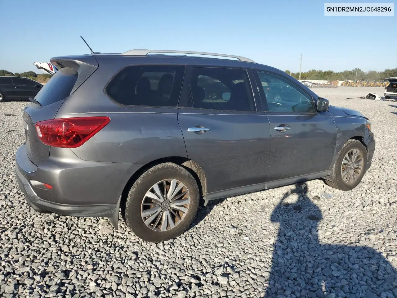 5N1DR2MN2JC648296 2018 Nissan Pathfinder S