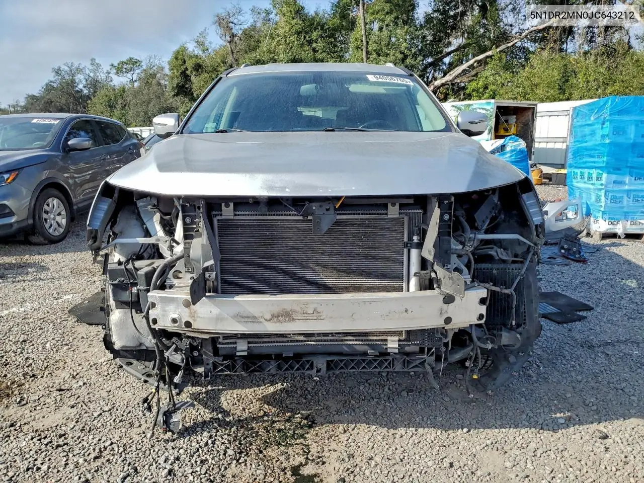 5N1DR2MN0JC643212 2018 Nissan Pathfinder S