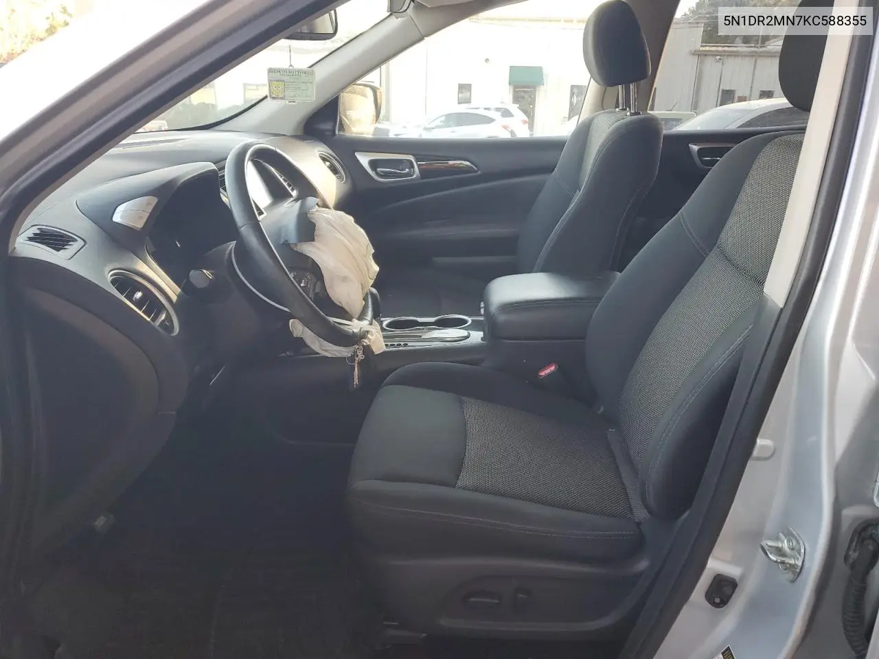 5N1DR2MN7KC588355 2019 Nissan Pathfinder S