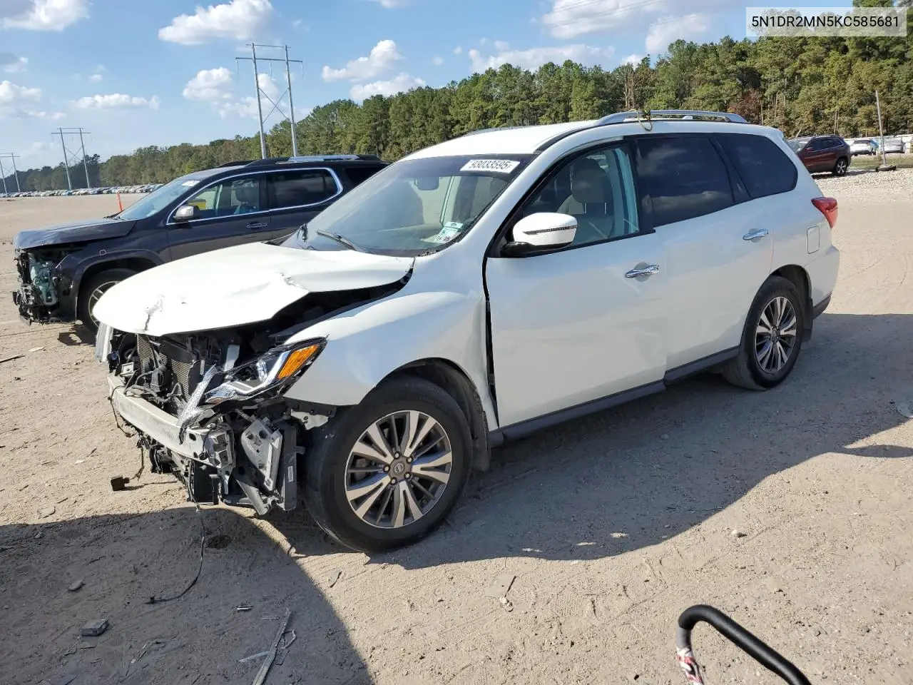 5N1DR2MN5KC585681 2019 Nissan Pathfinder S