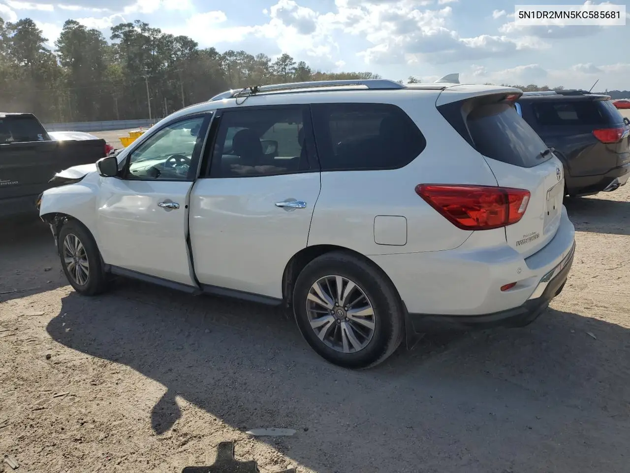 5N1DR2MN5KC585681 2019 Nissan Pathfinder S