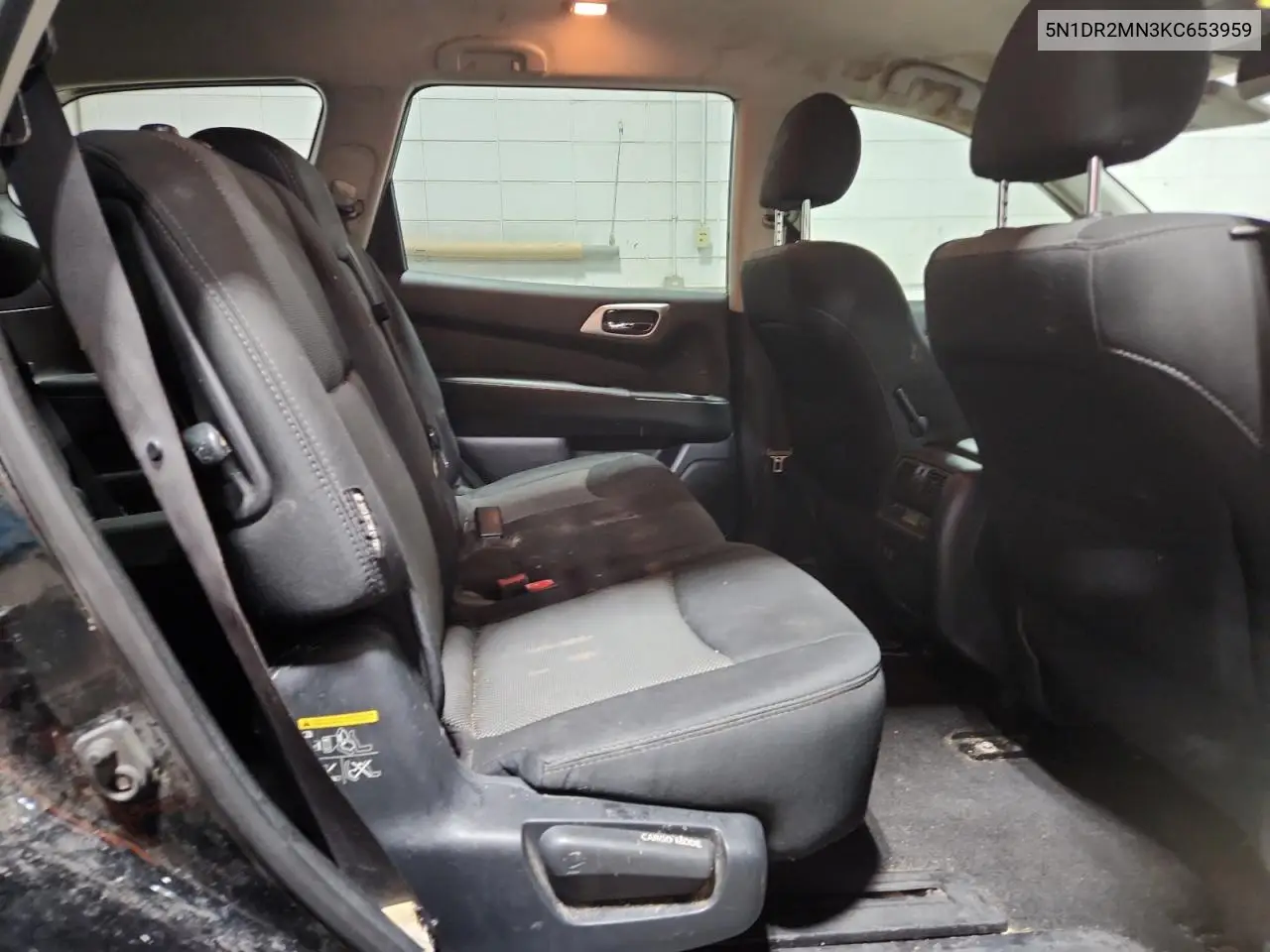 5N1DR2MN3KC653959 2019 Nissan Pathfinder S