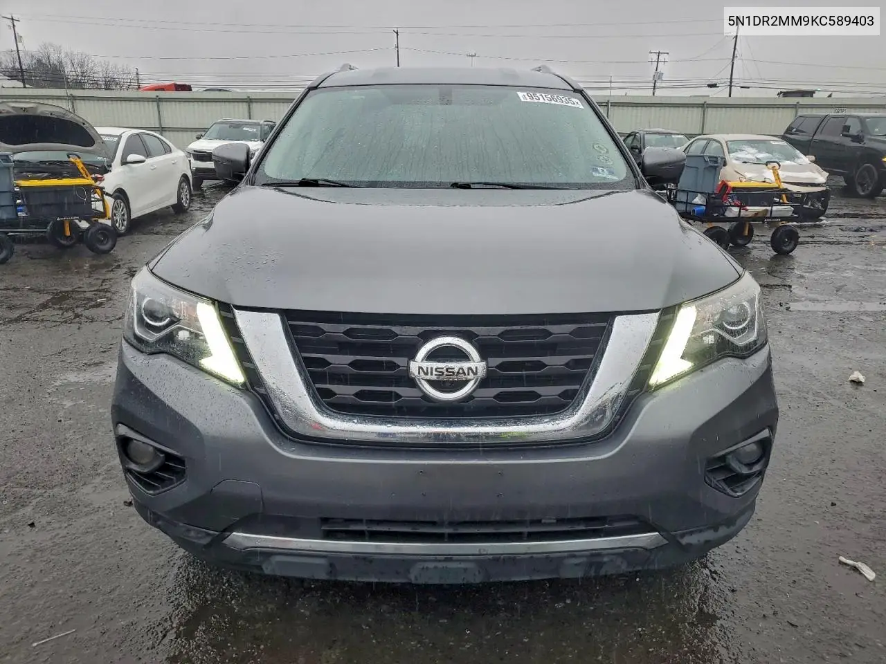 5N1DR2MM9KC589403 2019 Nissan Pathfinder S