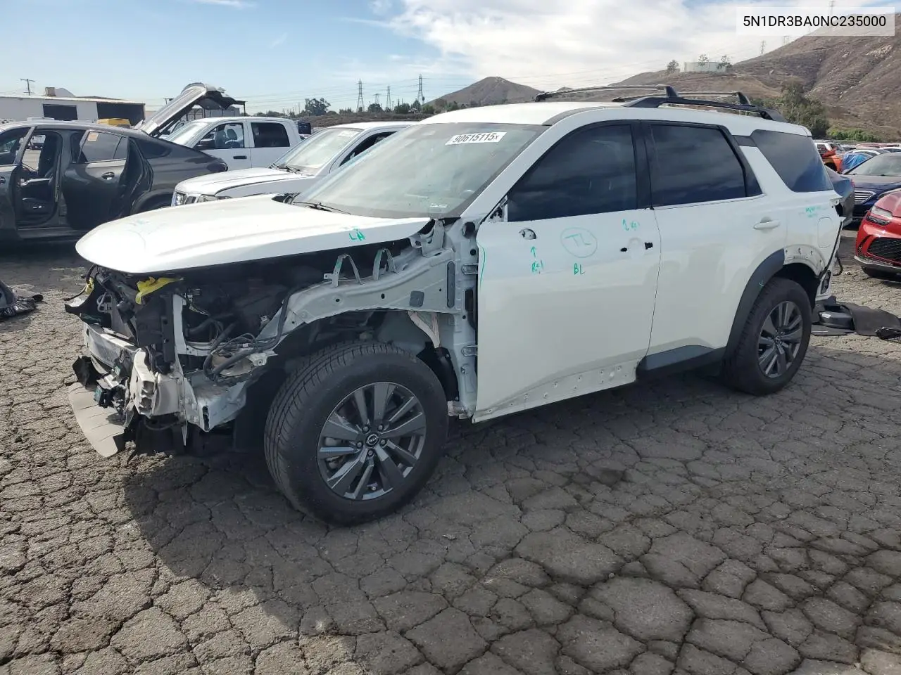 5N1DR3BA0NC235000 2022 Nissan Pathfinder Sv