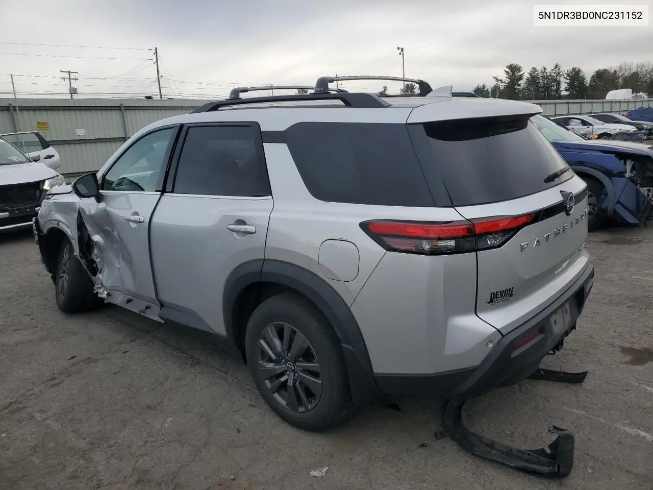 5N1DR3BD0NC231152 2022 Nissan Pathfinder Sv