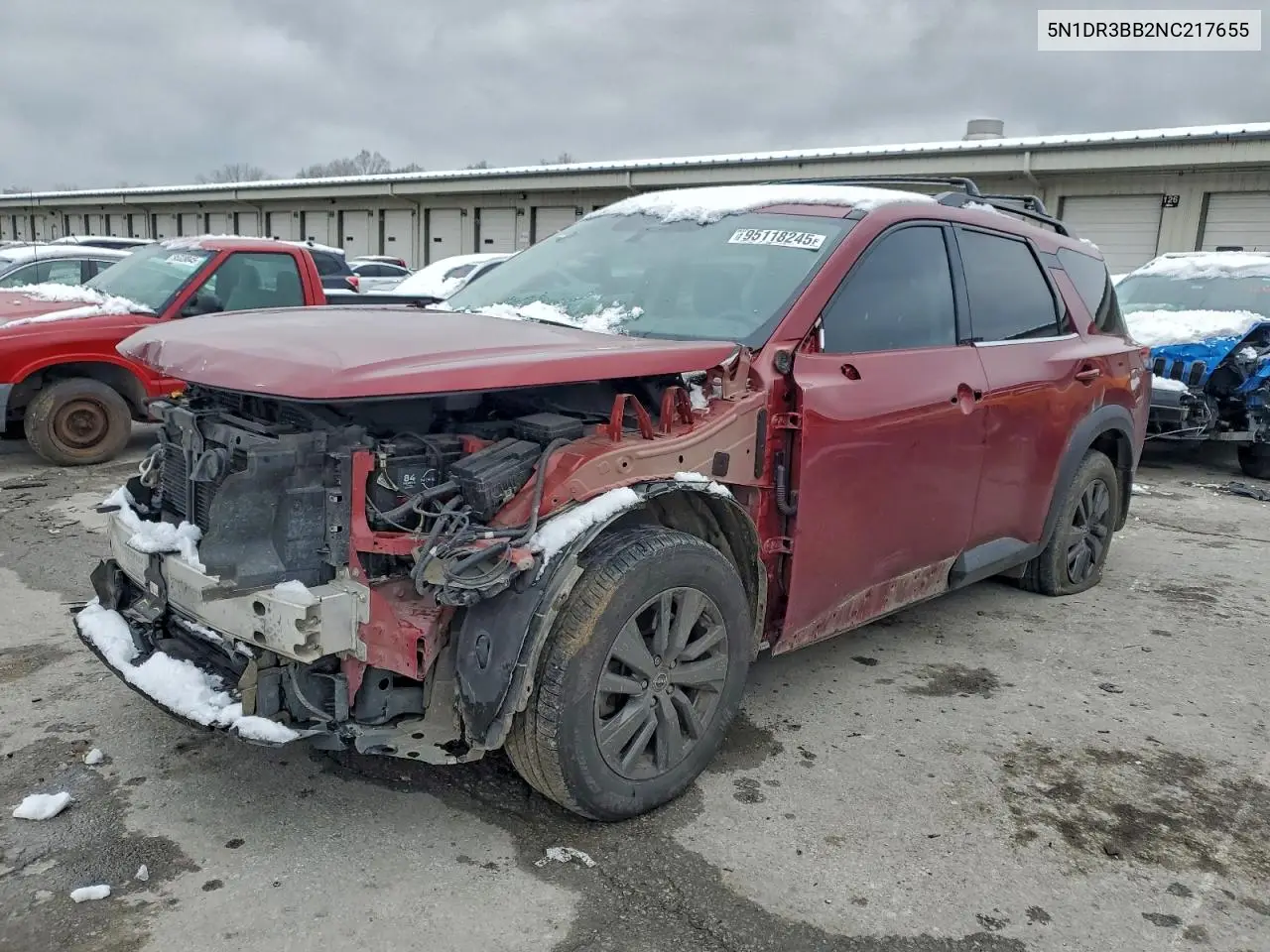 5N1DR3BB2NC217655 2022 Nissan Pathfinder Sv