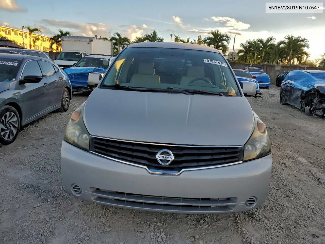 5N1BV28U19N107647 2009 Nissan Quest S