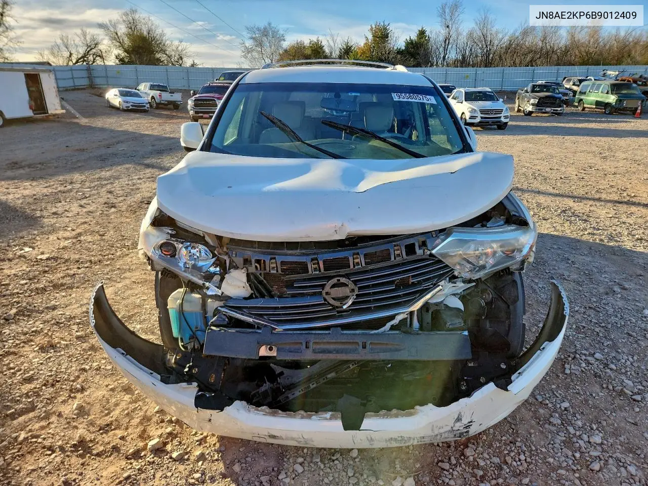 JN8AE2KP6B9012409 2011 Nissan Quest S