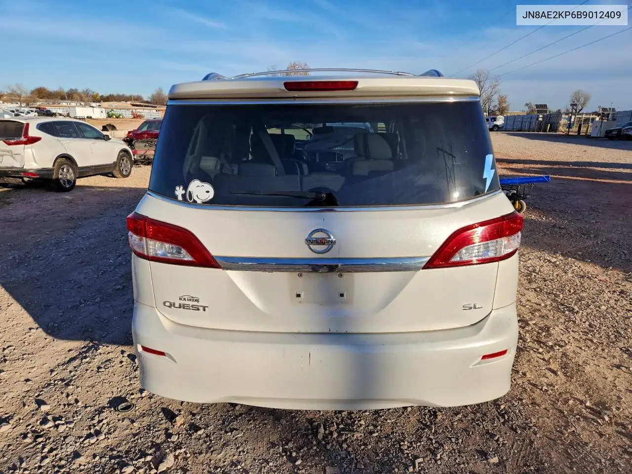 JN8AE2KP6B9012409 2011 Nissan Quest S