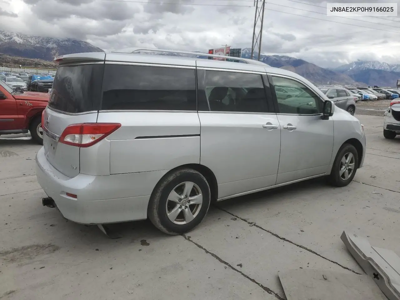 JN8AE2KP0H9166025 2017 Nissan Quest S
