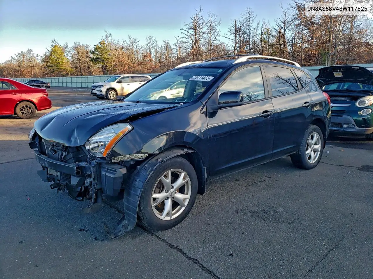 JN8AS58V48W117525 2008 Nissan Rogue S