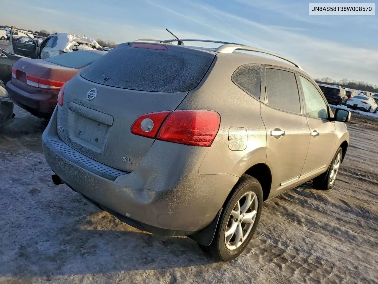 JN8AS58T38W008570 2008 Nissan Rogue S