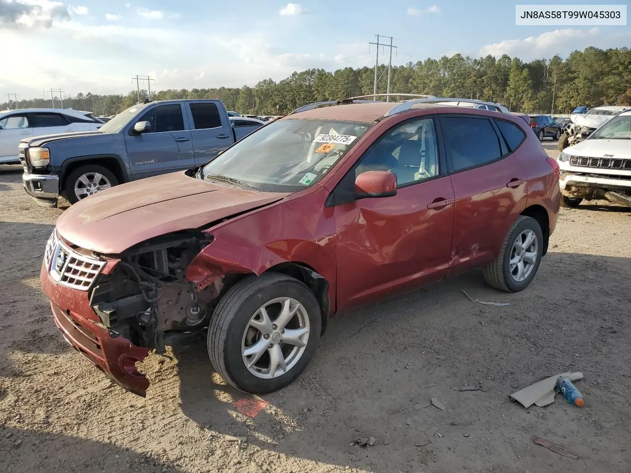 JN8AS58T99W045303 2009 Nissan Rogue S