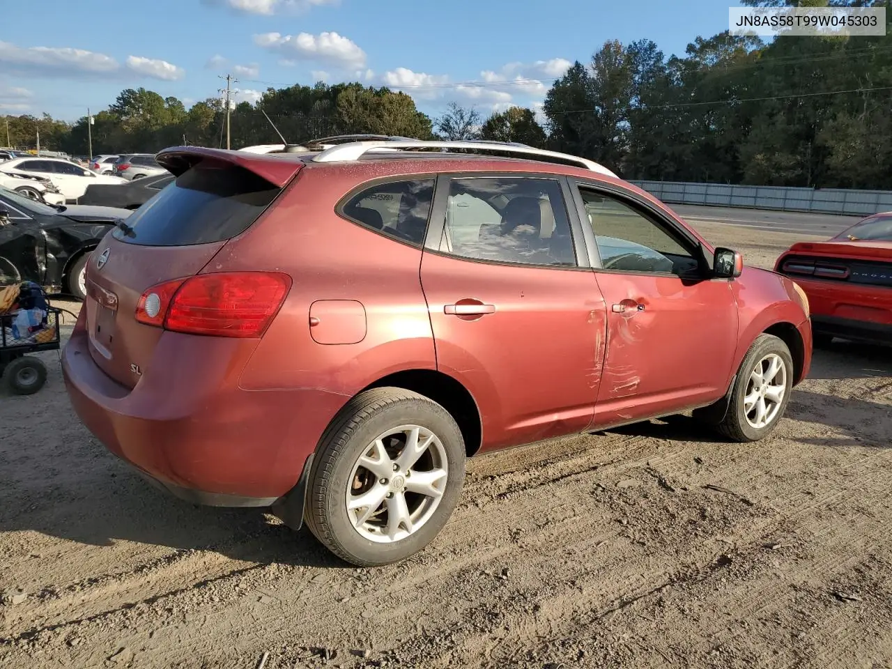 JN8AS58T99W045303 2009 Nissan Rogue S