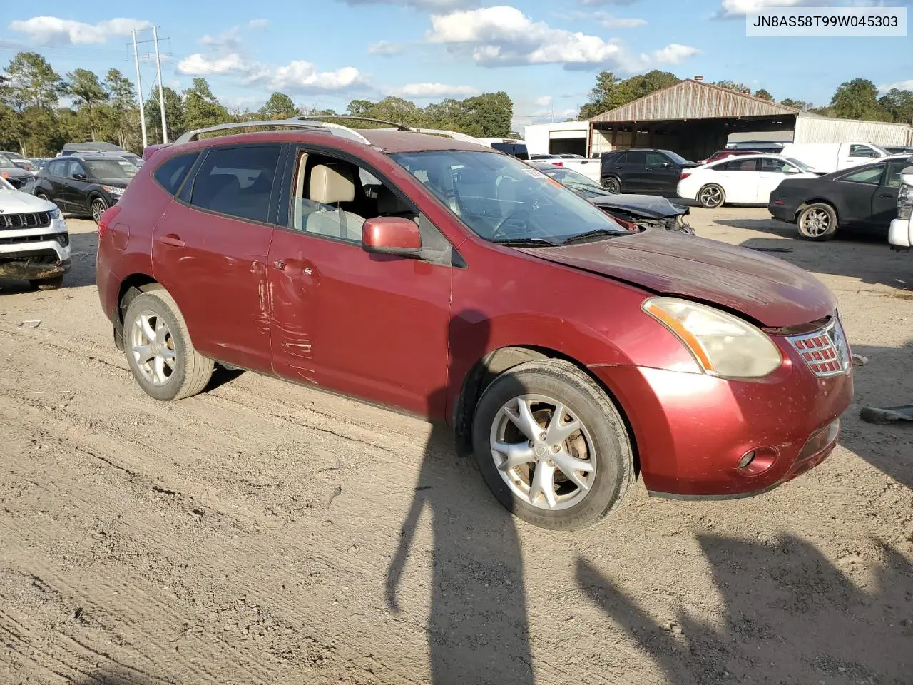 JN8AS58T99W045303 2009 Nissan Rogue S