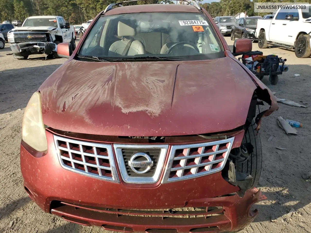 JN8AS58T99W045303 2009 Nissan Rogue S