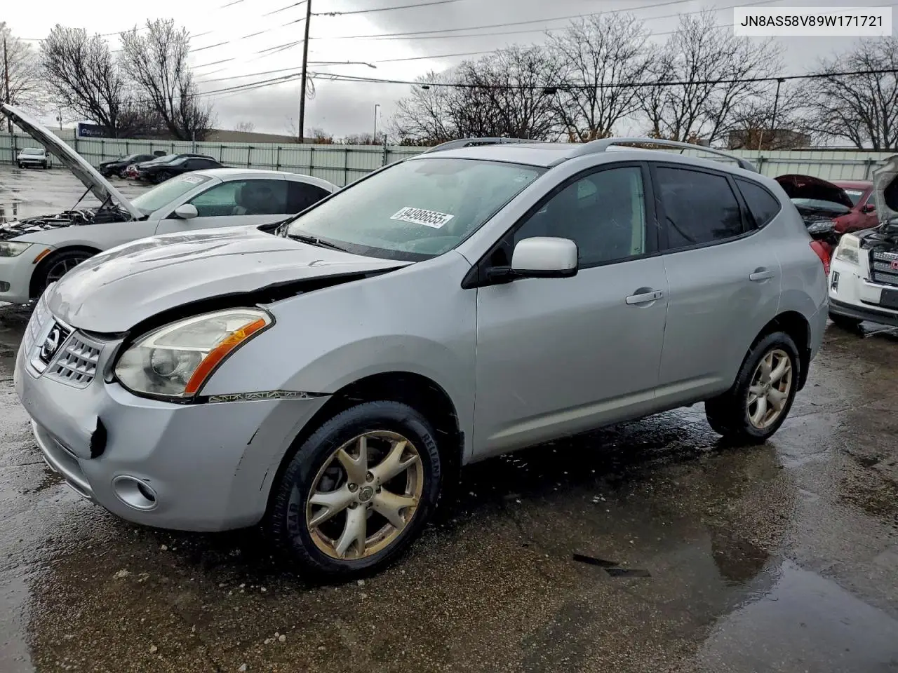 JN8AS58V89W171721 2009 Nissan Rogue S