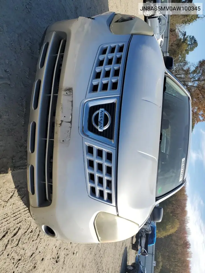JN8AS5MV0AW100345 2010 Nissan Rogue S