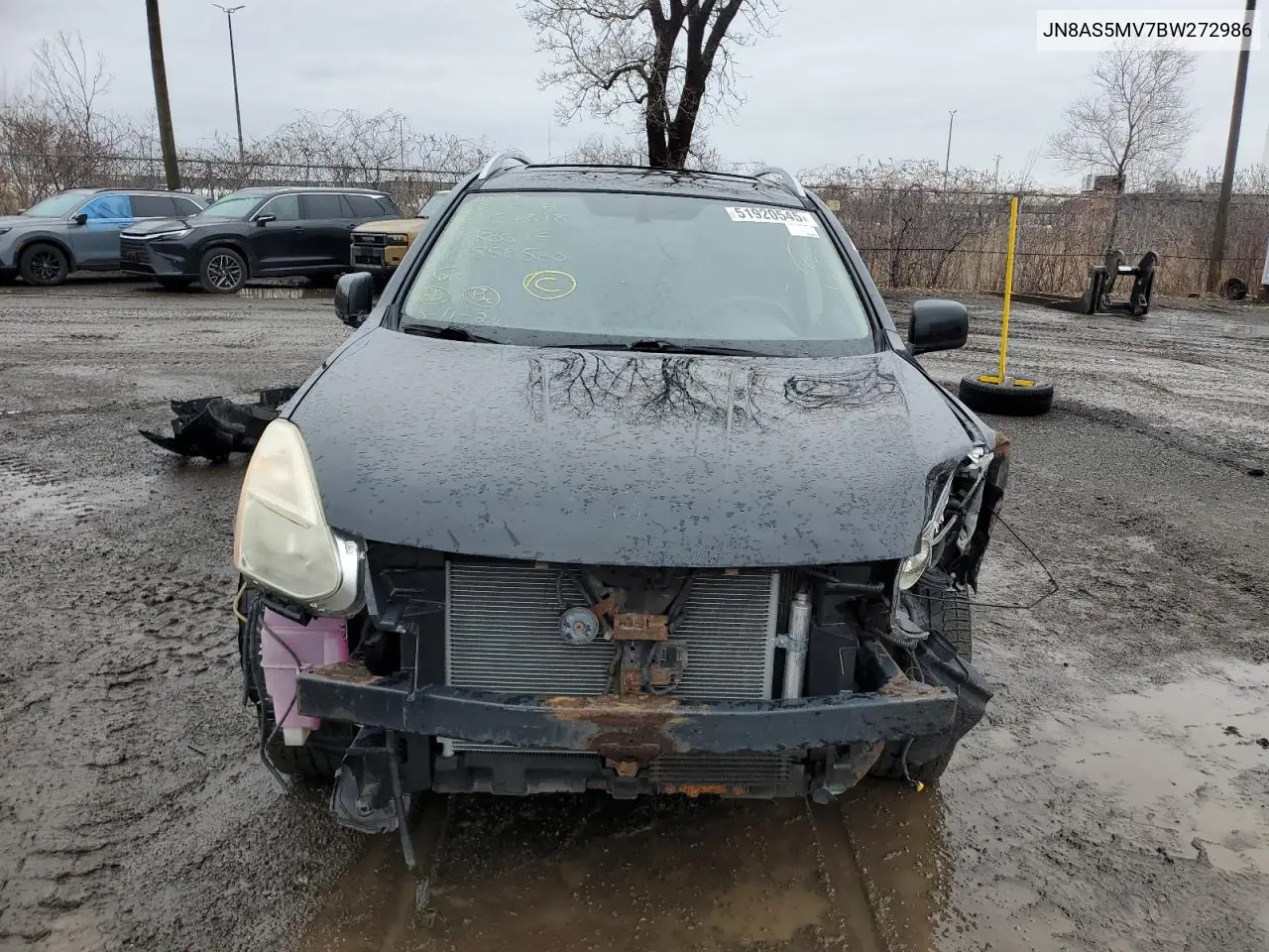 JN8AS5MV7BW272986 2011 Nissan Rogue S