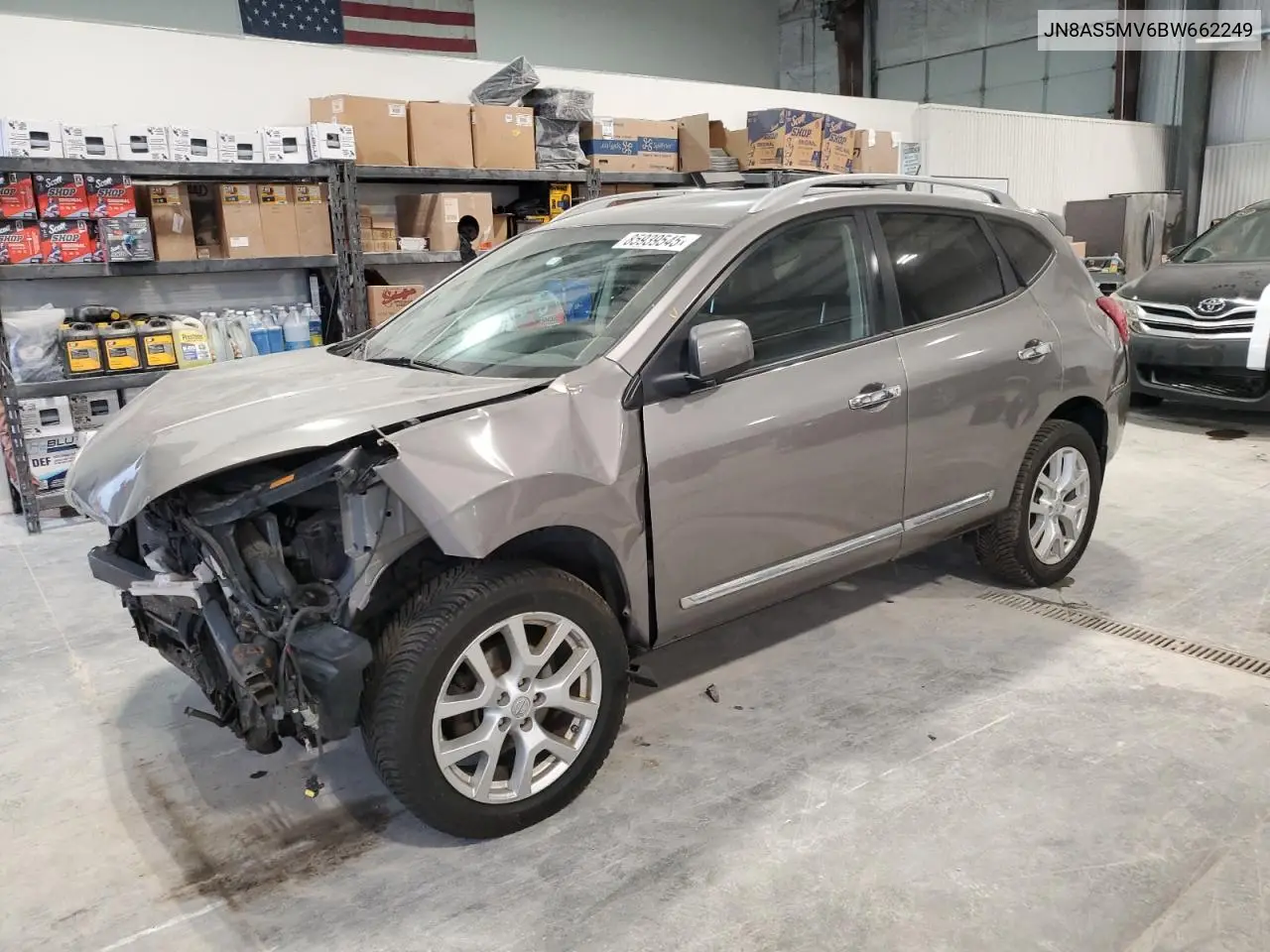 JN8AS5MV6BW662249 2011 Nissan Rogue S