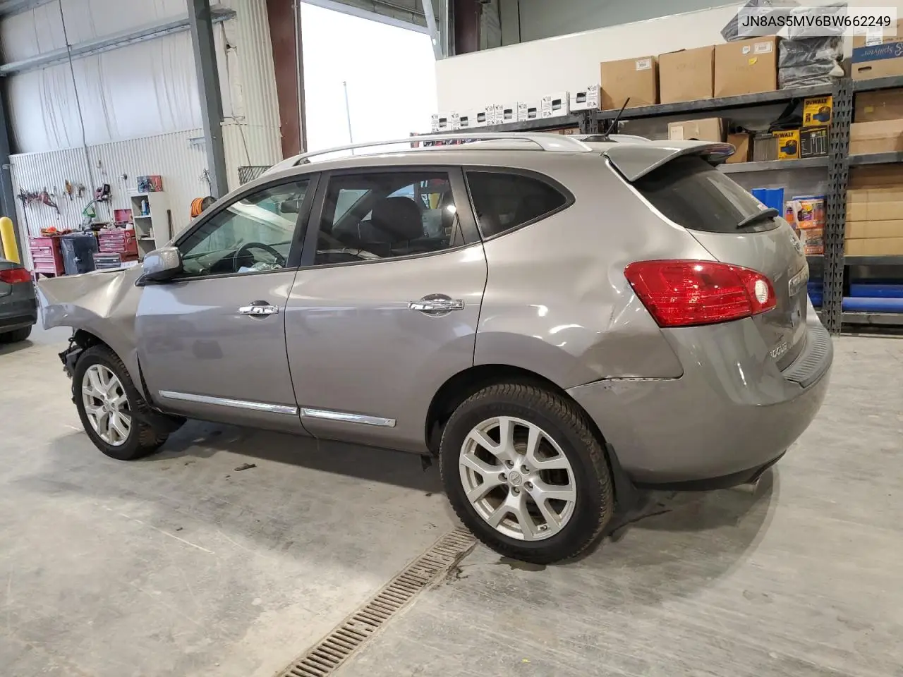 JN8AS5MV6BW662249 2011 Nissan Rogue S