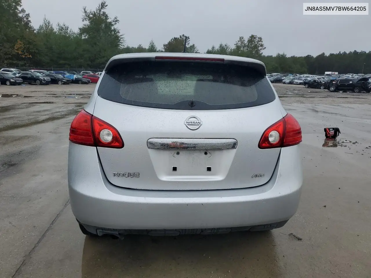 JN8AS5MV7BW664205 2011 Nissan Rogue S