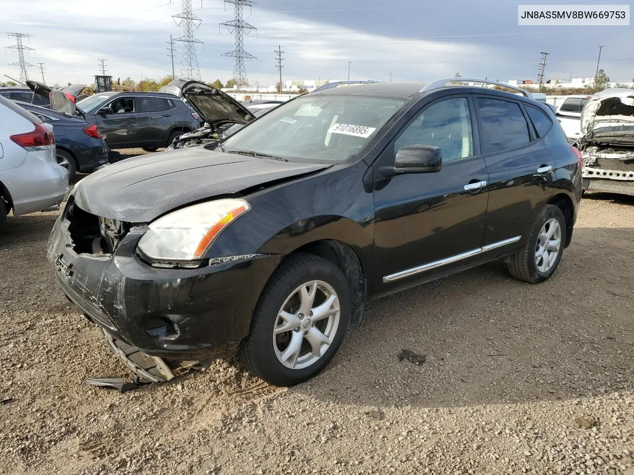 JN8AS5MV8BW669753 2011 Nissan Rogue S
