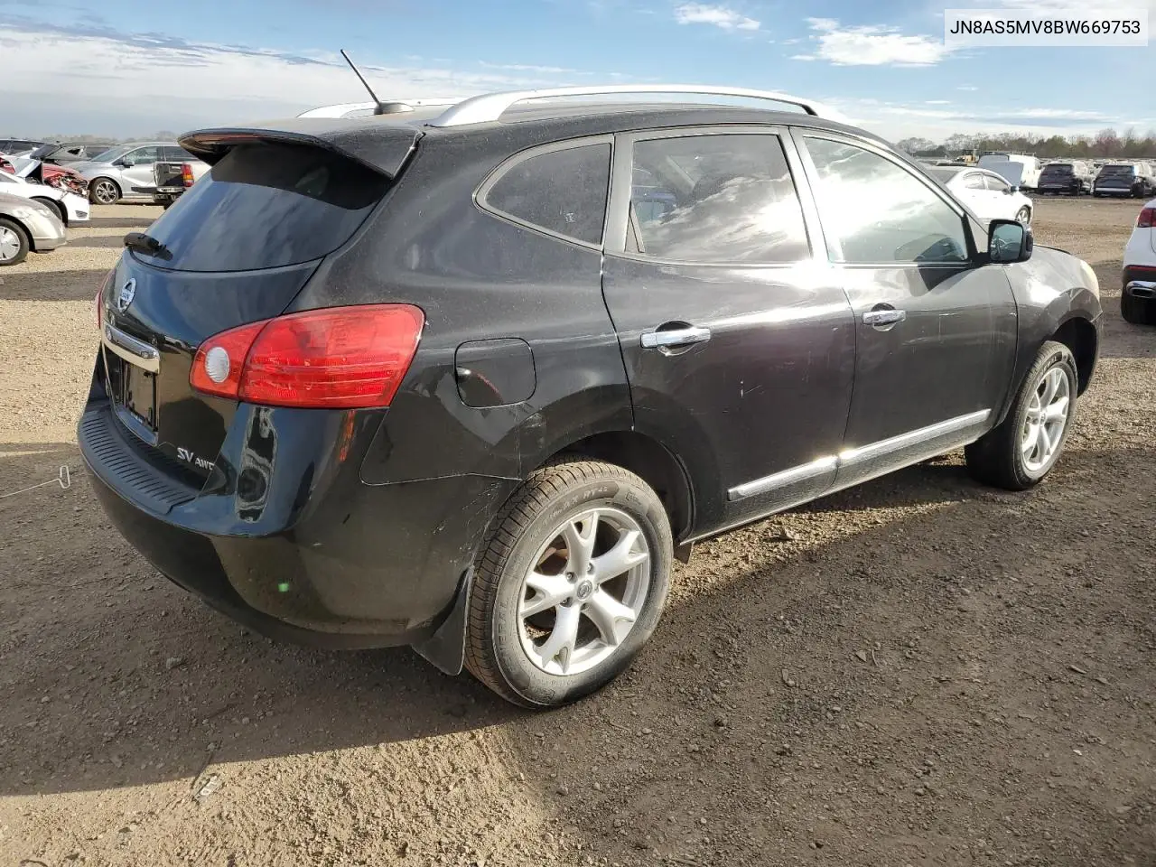 JN8AS5MV8BW669753 2011 Nissan Rogue S