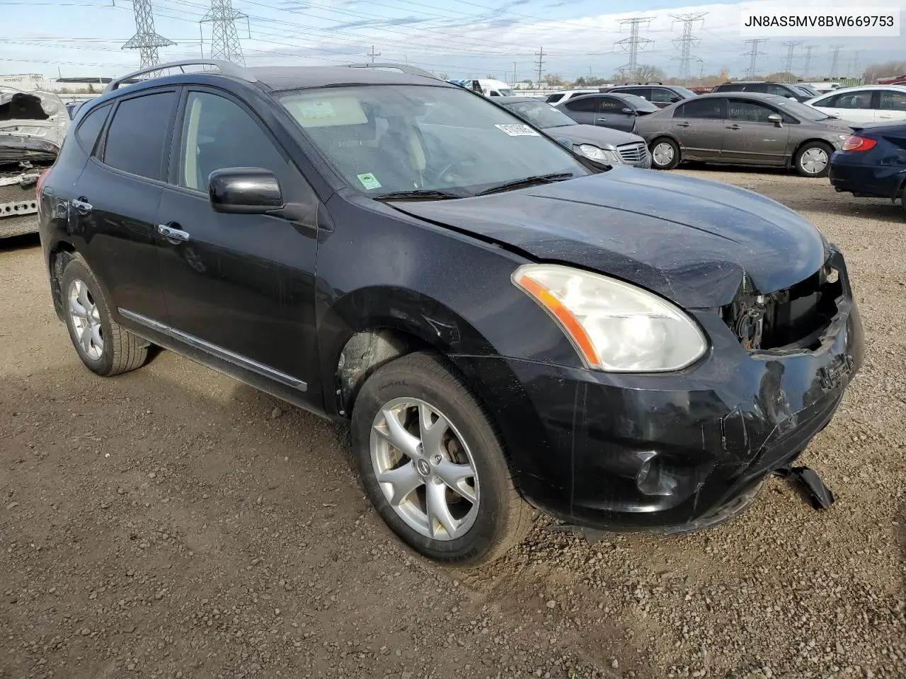 JN8AS5MV8BW669753 2011 Nissan Rogue S