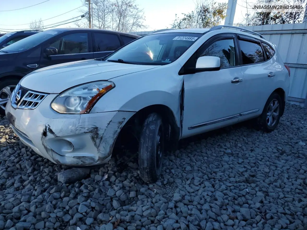 JN8AS5MV2BW256436 2011 Nissan Rogue S