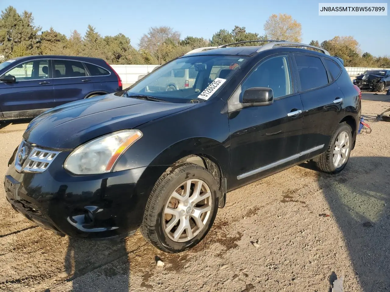 JN8AS5MTXBW567899 2011 Nissan Rogue S