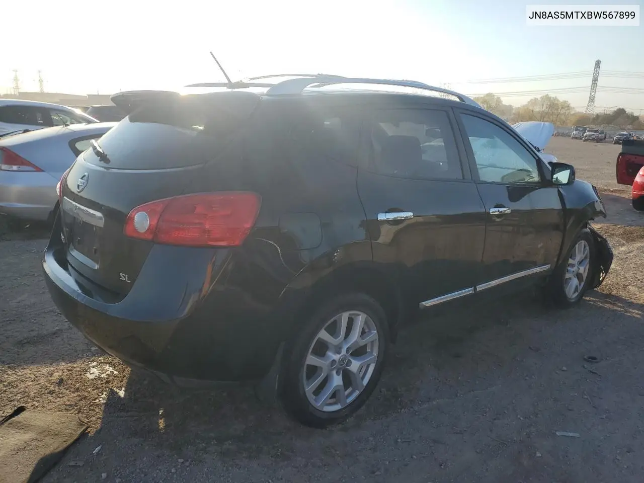 JN8AS5MTXBW567899 2011 Nissan Rogue S